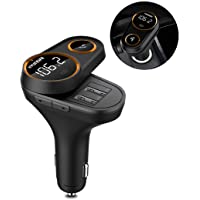 Fansport Car Charger Dual USB Port Fast Charger Cargador De Coche Adaptador con Reproductor De MP3